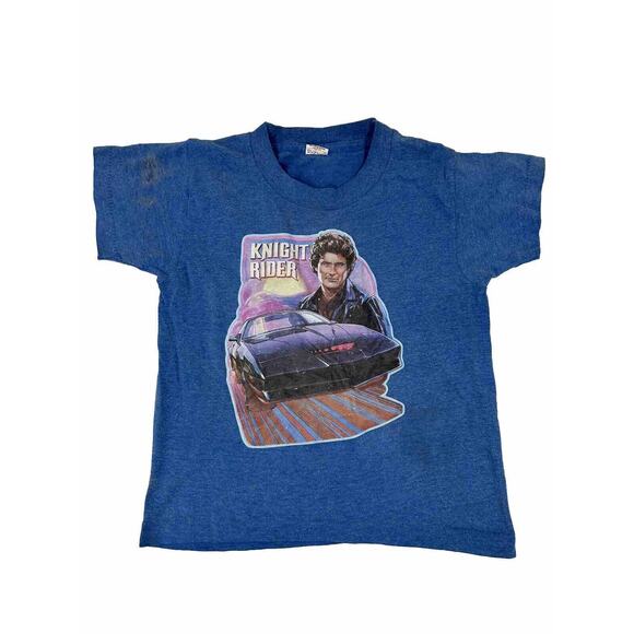 VINTAGE 1982 UNDEROOS M 6-8 KNIGHT RIDER YOUTH SHIRT BOYS KIDS David Hasselhoff - Picture 1 of 7